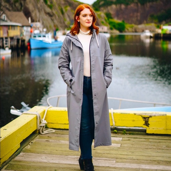 mernini Jackets & Blazers - Mernini grey full length rain coat. Exceptional quality